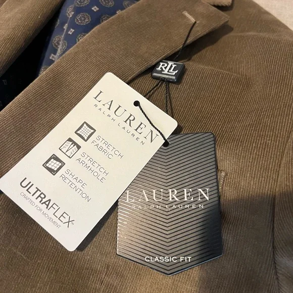 Men’s Ralph Lauren 42L Tan Corduroy Blazer